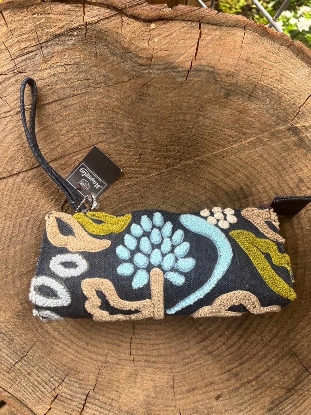 Embroidery makeup bag.